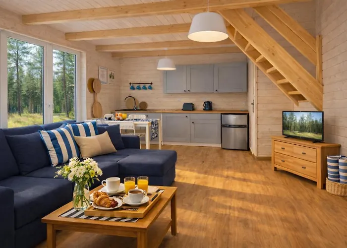 Domki Kapitańskie z prywatnym polem do gry w Mini Golf Rewal